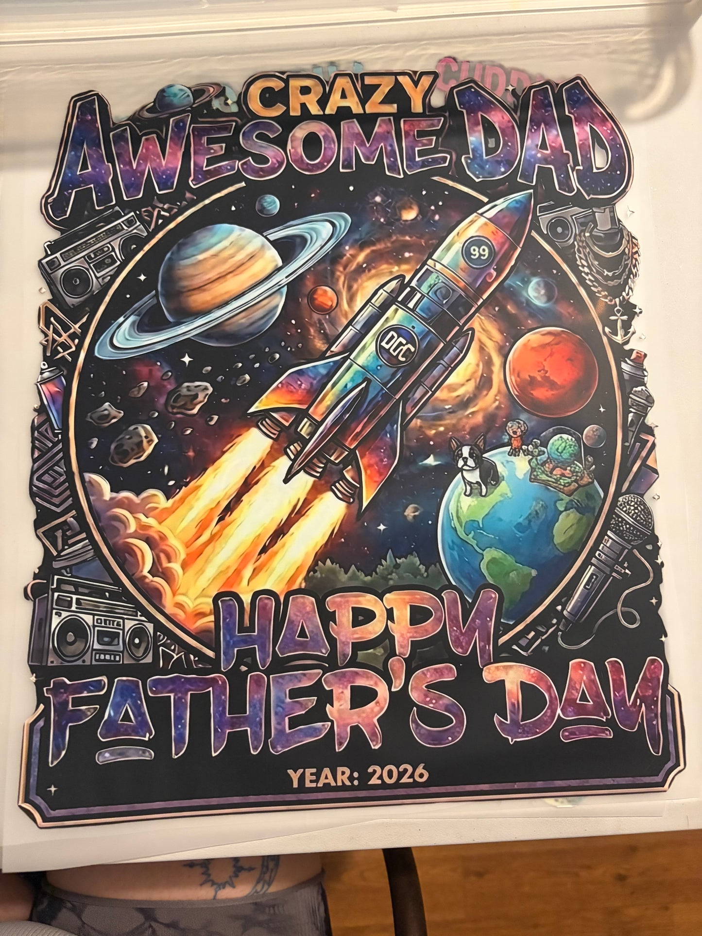 crazy awesome dad size 2xl-3xl