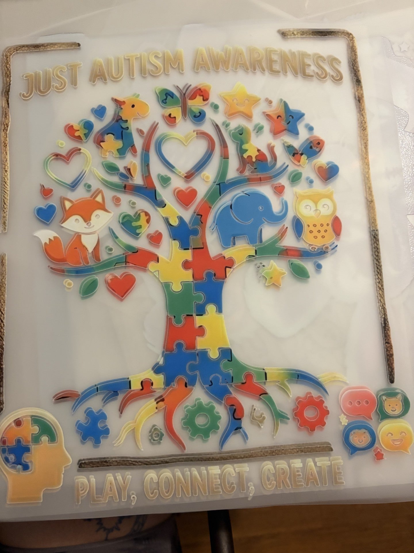just autism awar. size M