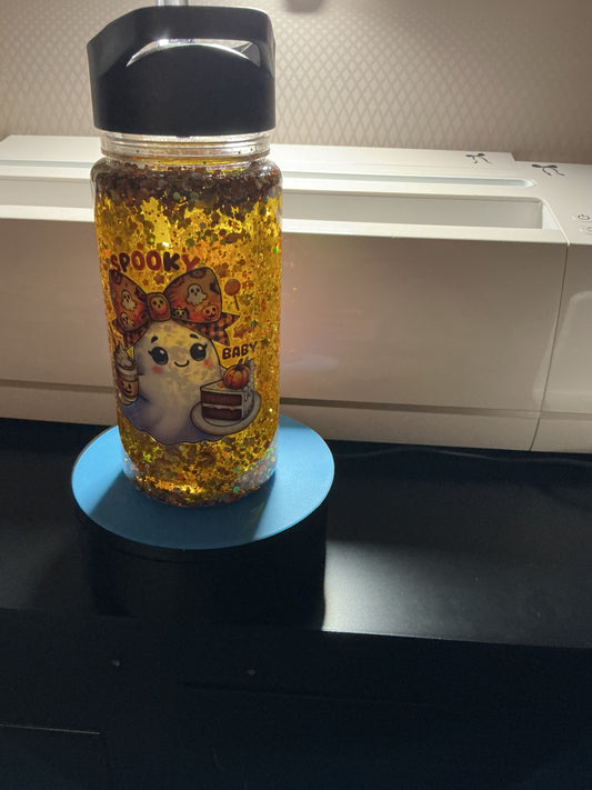 Cute, spooky ghost and cupcake Tumbler￼