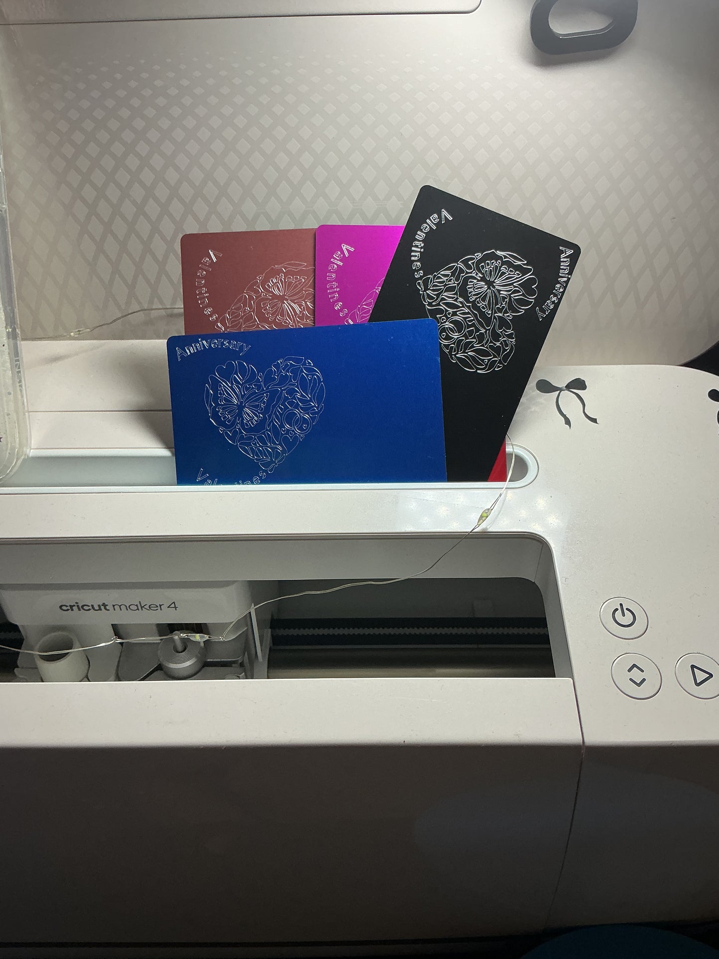 Pre engraved thin aluminum cards ￼￼