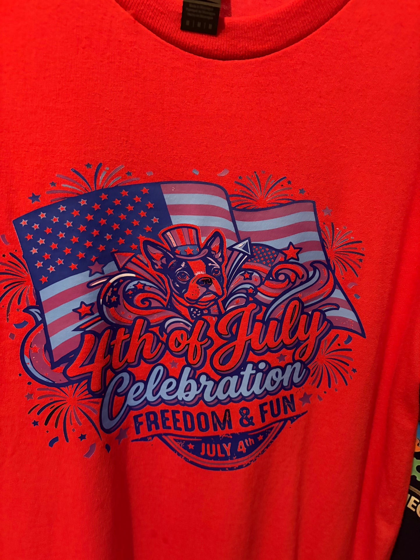 premade Boston terrier 4th of july shirt